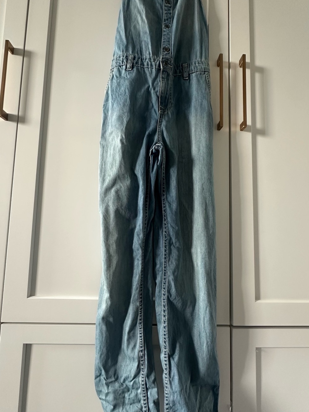 Roxy Washed Blue Denim Romper